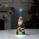 LED figure "Christmas tree with Santa Claus" 7.5 × 21 × 7.5 cm, plastic, batteries CR2032x1, glow of multi