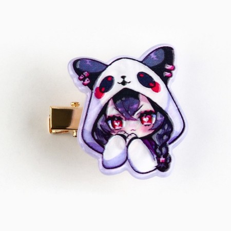 Hair hair clip twisting "Cutie Chibi", 3 x 3 cm-1