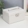 Casket to the leatherette to decorations the chest "Smoothness. Matte white" 11x18x13.7 cm