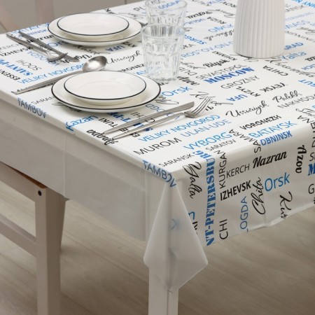 Tableb without the basis of "City", 135 × 110 cm, blue color-1