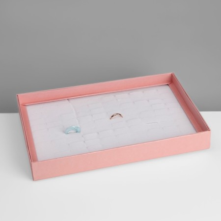 Steam for jewelry "Casket" 100 seats, 29 × 19 × 4 cm, pink color-3