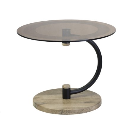 Table Journal duet 13n, 600x600x470, Black/Crimean oak/tinted-3