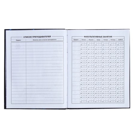 Universal diary for grades 1-11, 48 sheets "bunnies", hard cover, matte lamination, foil embossing, selective mother-of-pearl varnish-5