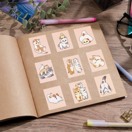 Paper stickers "cats", 11 x 15.5 cm-2