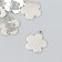 Decor for creativity Metal "Flower with butterflies" silver 2x2.3 cm