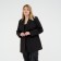 Women's jacket with a Mist Plus-Size belt, size 52, black color
