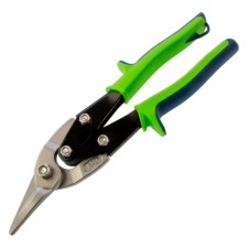 Scissors for Metal SibRETKE 78338, left cut, steel C55, 2K handles, up to 0.8 mm, 250 mm