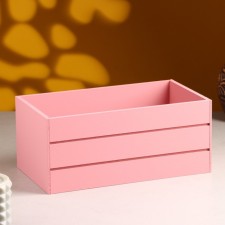Wooden Kashpo 25x14x11 cm pink coral