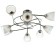 Chandelier "Eva" 8x60W E27 chrome 75x75x27cm svk