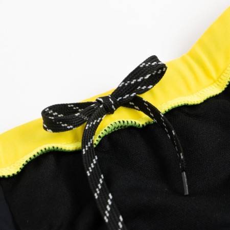 Bathing swimming trunks for the boy minku, black/yellow color, height 134-140-2