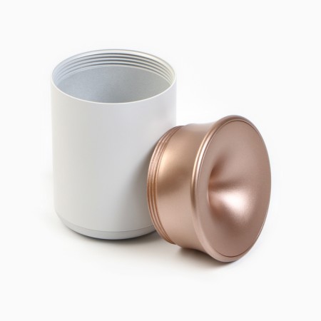 Ash for sticks is universal, stainless steel, 11 x 6.7 cm, white-pink-1