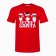 T -shirt male, red color, size 52
