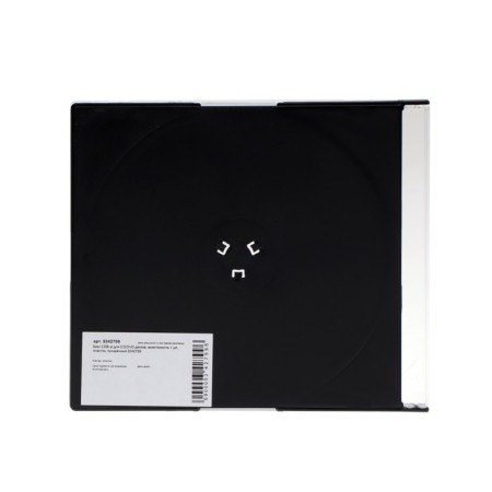 CDB-SL box for CD/DVD discs, capacity 1 pc, plastic, transparent-2