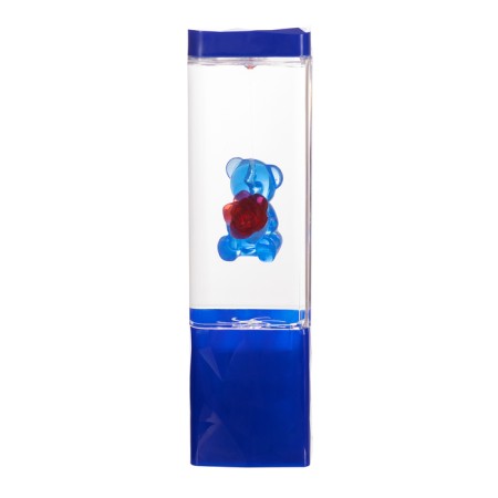 Lava-lamp "Bear" LED 2W from batteries 3haa blue 7x7x24 cm-9