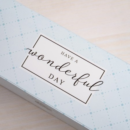 Box for Makarun, confectionery packaging, “Good day” 18 x 5.5 x 5.5 cm-2
