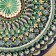 Largan Rishtan ceramics "Patterns", 39 cm, blue