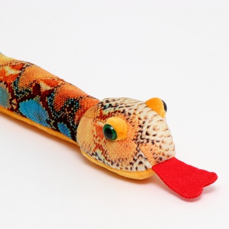Soft toy "Snake", 80 cm, blue spots-5