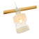 Suspended EVOLUCE lamp. Sle114503-03. Abiritto. 3x60 watts, E27, 60x10x20.5 cm, white color, light wood