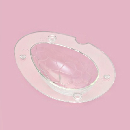 Mold Dolyana "Chocolate Egg", silicone, 14 × 11.5 × 9 cm, color transparent color-3