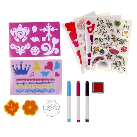 Set for creativity: with your own hands and coloring tattoos - stickers "Young Princess"-3