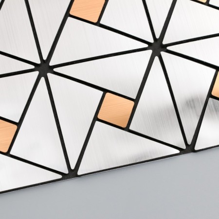 Interior sticker "Geometric cycle" Silver-Bronza 30x30 cm-2
