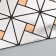 Interior sticker "Geometric cycle" Silver-Bronza 30x30 cm