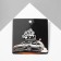 Japan icon JDM, black and white color in ferrous metal