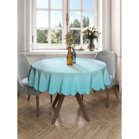 The tablecloth “turquoise transition”, round, Saten, d = 150 cm-2