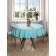 The tablecloth “turquoise transition”, round, Saten, d = 150 cm