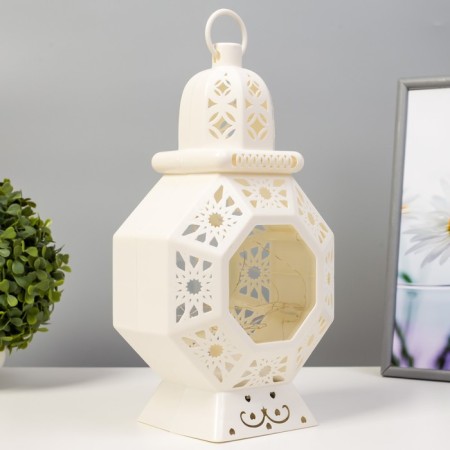 Nightlight "Fairytale lamp" LED from batteries 3HAAA white 12x18x32 cm Risalux-3