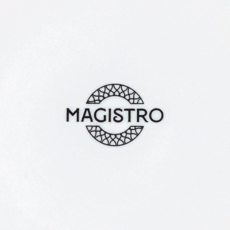 Porcelain dining plate Magistro Rodos, D = 20.6 cm, white color-4