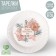 Disposable paper plate "Happy Birthday, flowers", 18 cm