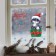 Vinyl stickers on the windows of the "Magic Holiday", reusable, 20 x 34.5 cm, New Year