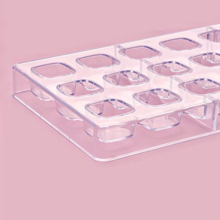 Konfinetta Cube chocolate form, 27.5 × 13.5 × 3 cm, 21 cells (2.5 × 2.5 cm)-2