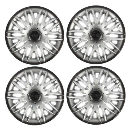 Wheel caps R14 "Power", silver-black, set 4 pcs.