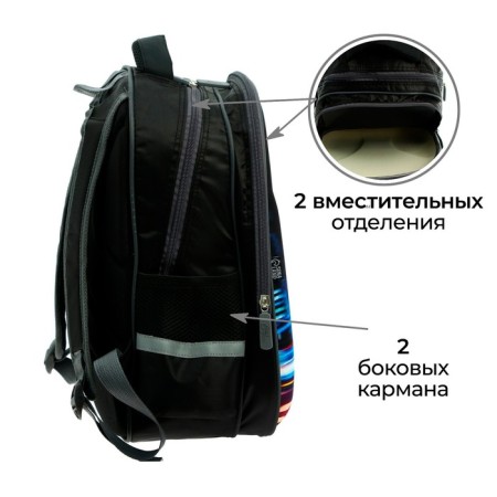 Backpack Bag Calligrata "Motorcycle", 39 x 30 x 14 cm-3