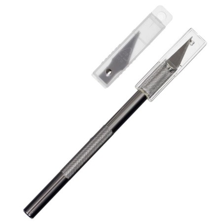 Knife stationery scalpel + 5 spare blades-4