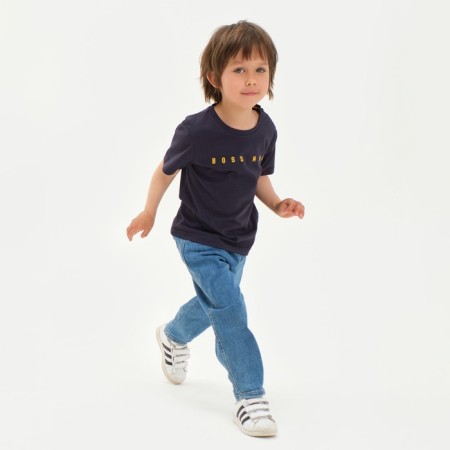 T-shirt Children's KAFTAN "Boss Man" Size 28 (86-92), gray-4