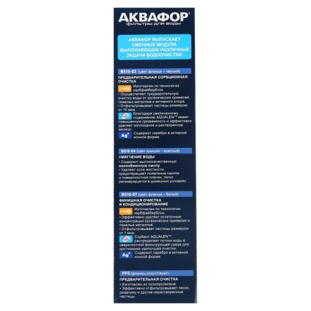 A set of interchangeable cartridges for Aquaphor Trio Norm, B510-03-04-07, filtering-4