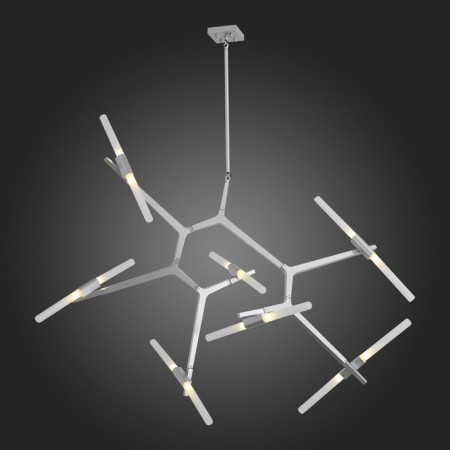 Ceiling Ceiling ST LUCE. SL947.102.14. Laconicita. 14x5 watts, G9, 40x160x73 cm, silver color-3
