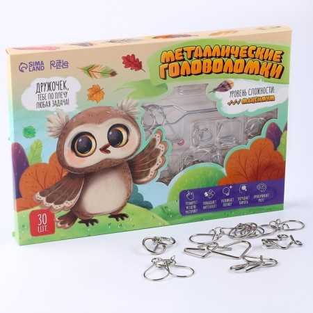 Metal puzzle 30 pcs "owl"-1