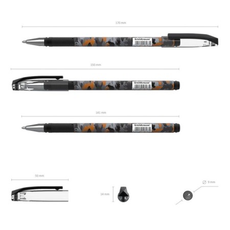 Ballic handle Erichkrause Colortouch Roun Native, node 0.7 mm, blue ink blue-4