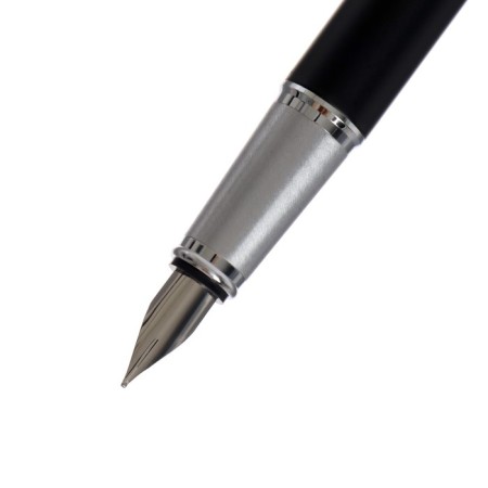 Gift handles, 2 pieces, in the leatherette case (feathers and ball), PB IM, black/silver-7