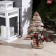 LED figure "Christmas tree with cones" 31 × 40 × 9 cm, textiles, metal, AAX2 batteries (not in the kit), glow warm white