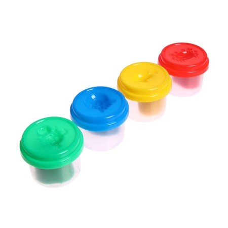 Plant -based plasticine set 4 colors, 80 g, happycolor, mix-10