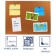 Camping board 90x120 cm, calligrata, in the PVC frame of white color