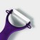 Kitchen “bend” kit, 5 objects: knives 7.5 cm, 10 cm, 13 cm, 15 cm, vegetable cleaning, on the stand, purple color