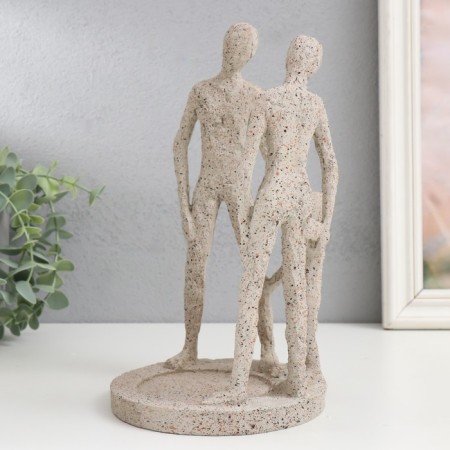 Souvenir Polystone stand "Sandless people. Family circle" D-8.5 cm 24.5x14x14 cm-3