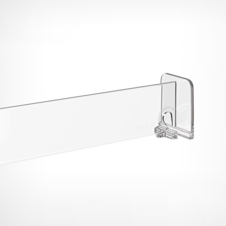 Plastic breakdown separator 30 mm high with a front limiter 35 mm, l = 185-385 mm-3