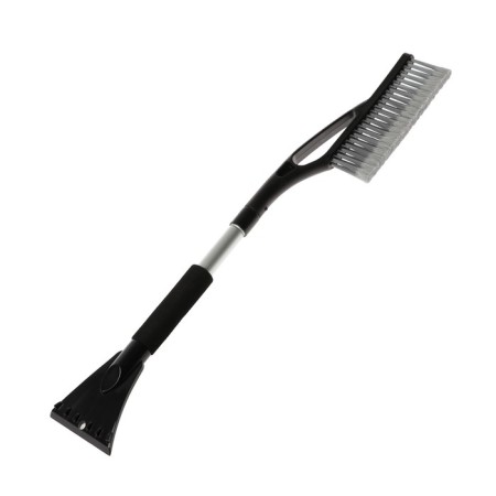 Brush STRICOM TORSO, 69-88 cm, with a scraper, telescopic, soft handle, gray-1